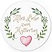 24 moderne Design Etiketten, rund/Vintage Aquarell Look/Muttertag/Liebe/Herzen/Mama Geschenk/Geschenk-Aufkleber/Sticker/für Firmen