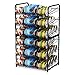 MOOACE Can Rack Organizer 2 Pack, Stacking Can Storage Dispenser for 36 Cans, Can Organizer for Pantry Kitchen Cabinet, Black
