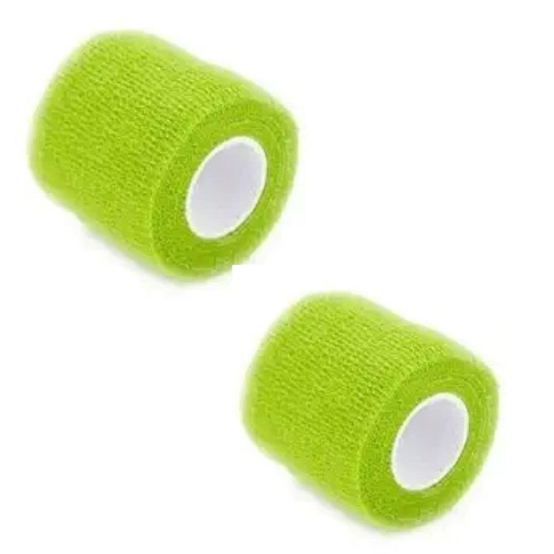 Traditional Tattoo Magic Bandage For Tattoo Grip Magic Grip Cover For Tattoo Tubes Tattoo Grip (Pack of 2, Green)-image-17