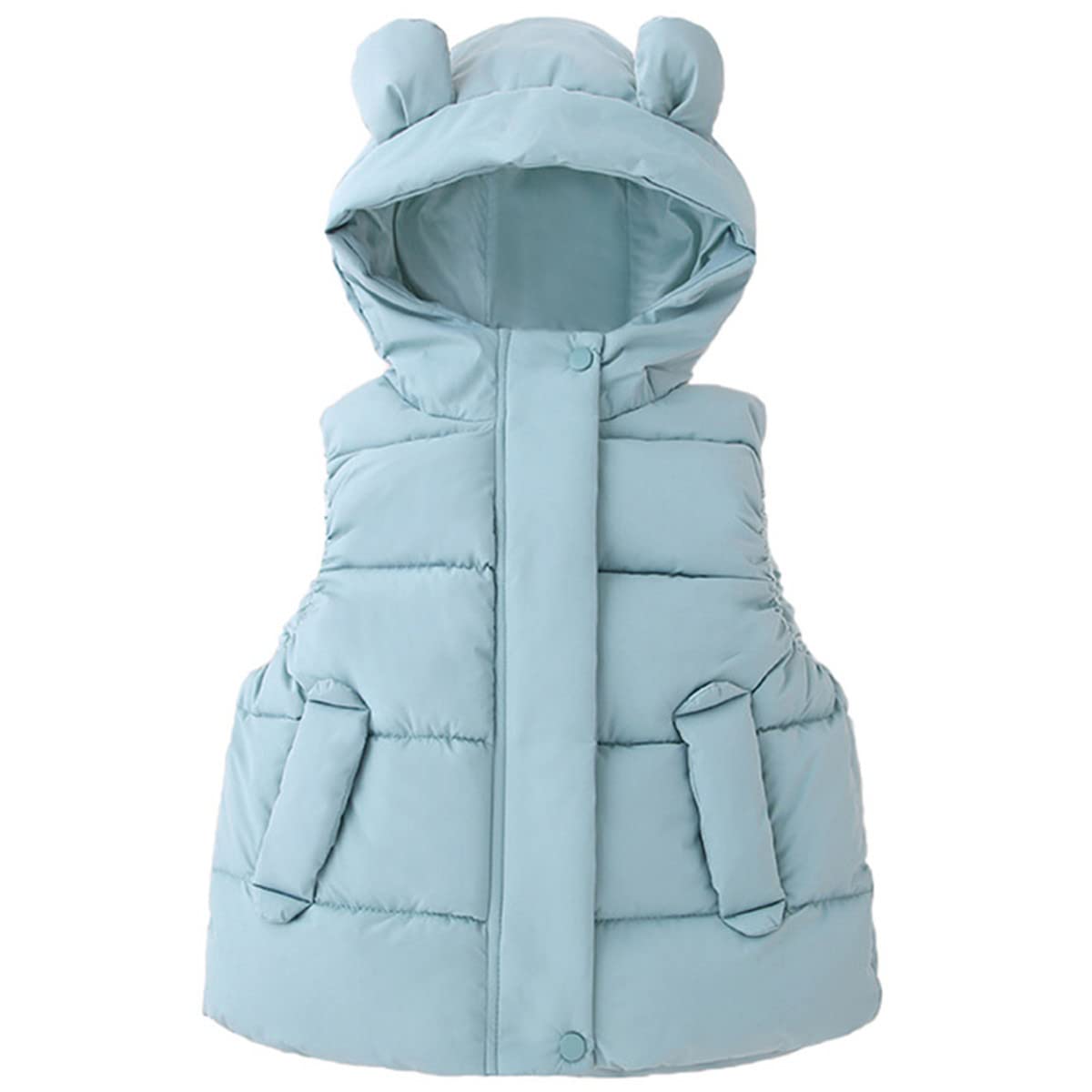 JELEUON Baby Boys Girls Spring Autumn Winter Puffer Vest Lightweight Sleeveless Zipper Jacket Down Vest Coat 130