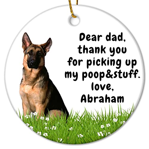 Adornos de cerámica de Navidad para amantes de las mascotas, recuerdos de Navidad de 3 pulgadas, adorno de porcelana divertida para familiares, amigos, padres