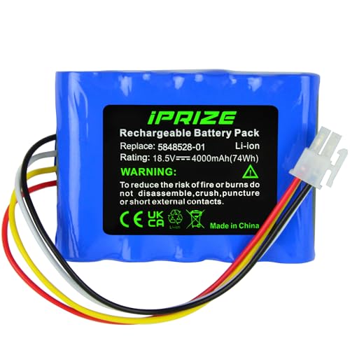 iPrize 18.5V 4,0Ah Li-Ion Ersatzakku für Husqvarna Automower 310, 315, 315X, 584 85 28-02, Kompatible mit Gardena Sileno City 250 500 R100Li, R130Li, R160Li Rasenroboter