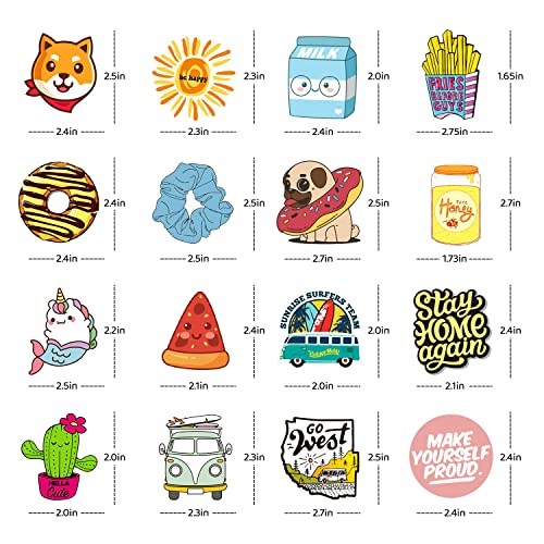 Olansit 200 Pcs Water Bottle Stickers For Kids Teens, Cute Vinyl Waterproof Laptop Skateboard Stickers, Aesthetic Car Decals Computer Hydroflask Stickers For Adults Teens Kids Girls (200 Pcs) #TOP2