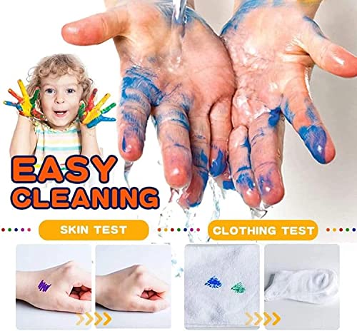 Senbos Stempelkissen Kinder, 13 Farben Fingerabdruck, Stempelkissen Bunt Ungiftige Abwaschbar und Kindersicher Tinte, Stamp Pad für Papier Handwerk, Stoff Malerei, DIY und Geburtstag Geschenk