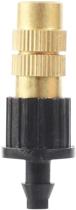 Botanical Garden Lawn Nozzle 200 Pcs Micro Drip Irrigation Misting Brass Nozzles 4/7mm Barbed Fog Sprayer Garden Agriculture Irrigation Watering Sprinklers