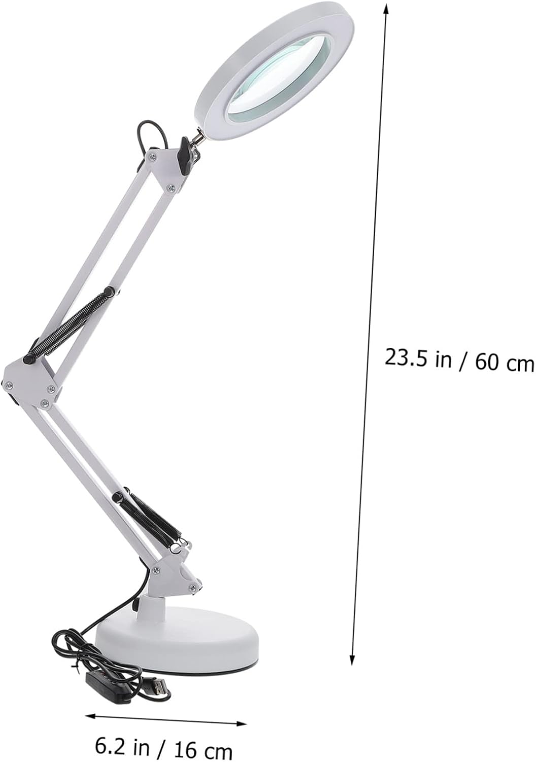 TEHAUX 1set Led Magnifying Lamp Magnifier Desk Lamp for Nightstand Multi-Function Beauty Tool for Maintenance Reading