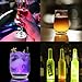 12Pcs LED Coaster, LED Sticker Lights, LED Bottle Lights Cup Holder Lights for Wine Liquor Bottle, Bottle Sparklers for Champagne, Party, Bar, Cold White