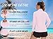 TACVASEN Women's Golf Shirts Quarter Zip Pullover Long Sleeve Workout Tops UPF 50+ Rash Guard Light Pinks, L