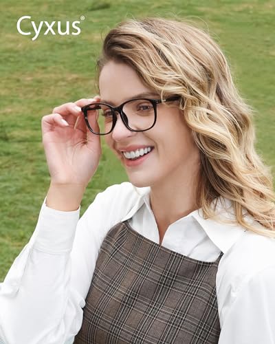 Image of Cyxus Blue Light Blocking Glasses Women Men Computer Gaming Square Glasses UV400 Protection Anti Eyestrain