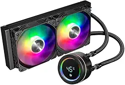 Water Cooler Pichau Aqua 240X | ARGB | 240mm | Preto | PCH-AQA240X-BK01