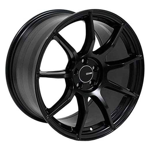 18x8.5 Enkei TS9 (Matte Black) Wheels/Rims 5x114.3 (492-885-6535BK)
