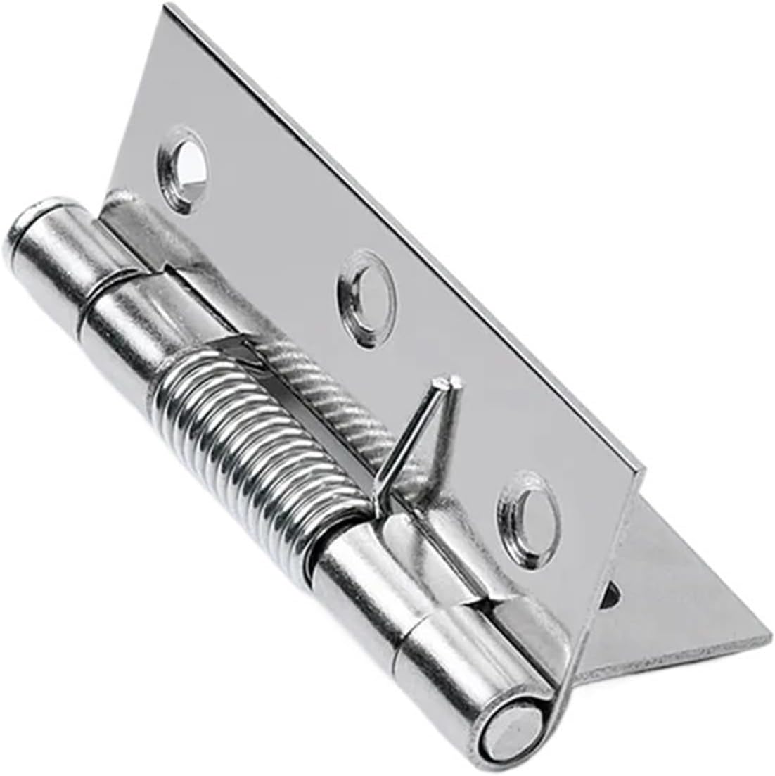 Door Hinges 16pcs Self Closing Spring Door Hinge Stainless Steel Hinge for Window Cabinets Jewelry Boxes Automatic Rebound Hardware for Standard Flat or Bedroom(2in(50mm))