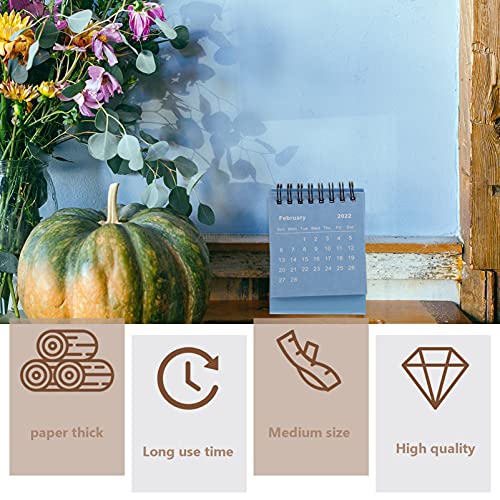 TOYANDONA 1 St 2022 Professionele Bureau Kalender Desktop Maandelijkse Kalender Decoratieve Mini Stijl Kantoor Desktop… - Image 7