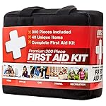 M2 BASICS 300 Piece 40 Unique Items First Aid Kit Free First Aid Guide Emergency Medical Supply for Home Office Outdoors Car Survival Workplace