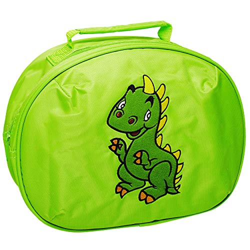 Preisvergleich Produktbild Belldessa Tasche / Reisetasche / große Kosmetiktasche - Dinosaurier - Dino grün für Kinder Jungen Handgepäck Kulturbeutel Kulturtasche Reisegepäck Waschtasche