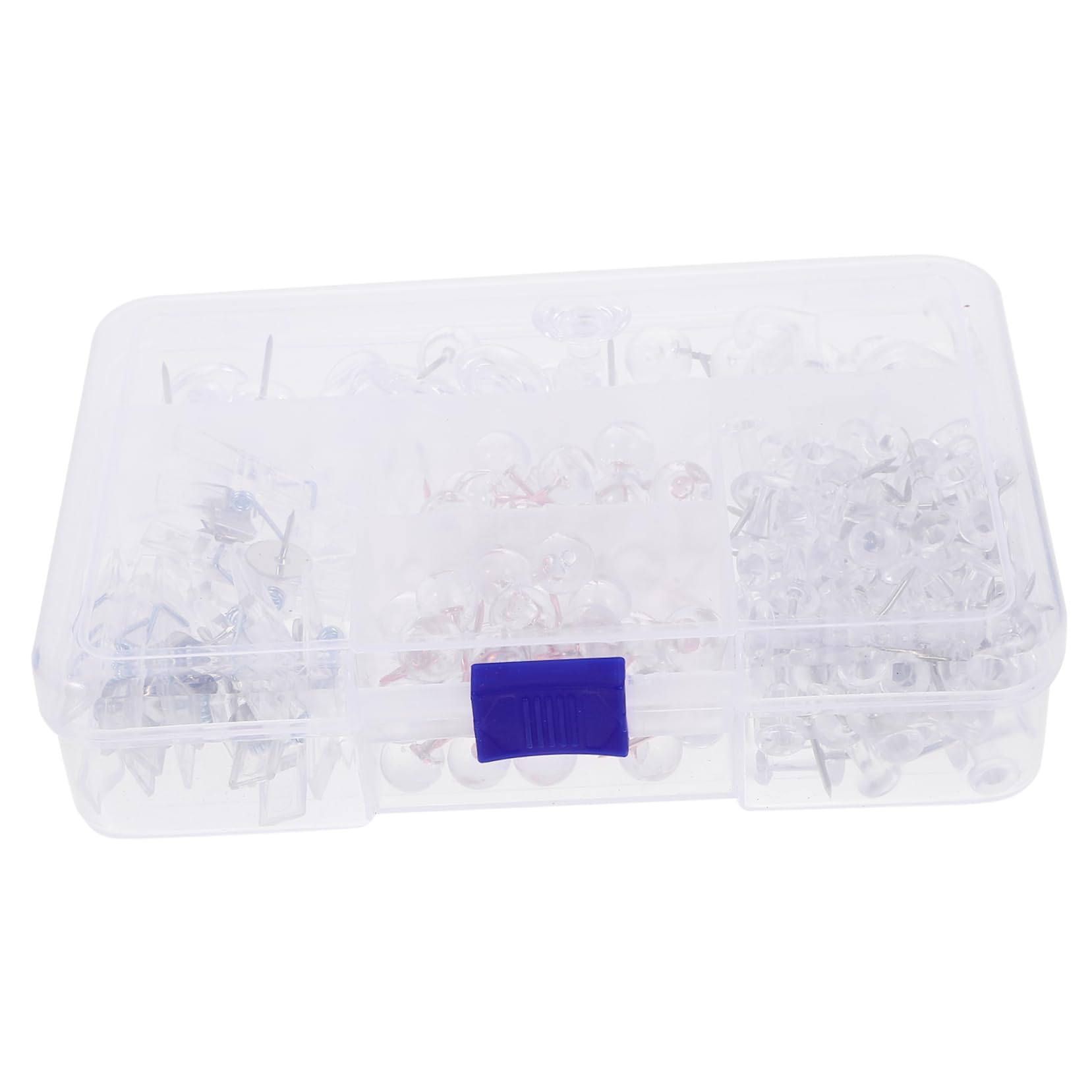 jojofuny 4 Boîtes Broche De Bureau Petite Punaise Carte Bulletin Punaises Couleur Poussineaux De Planche en Liège pour Panneau De Liège Punaise à Usage Quotidien Plastique