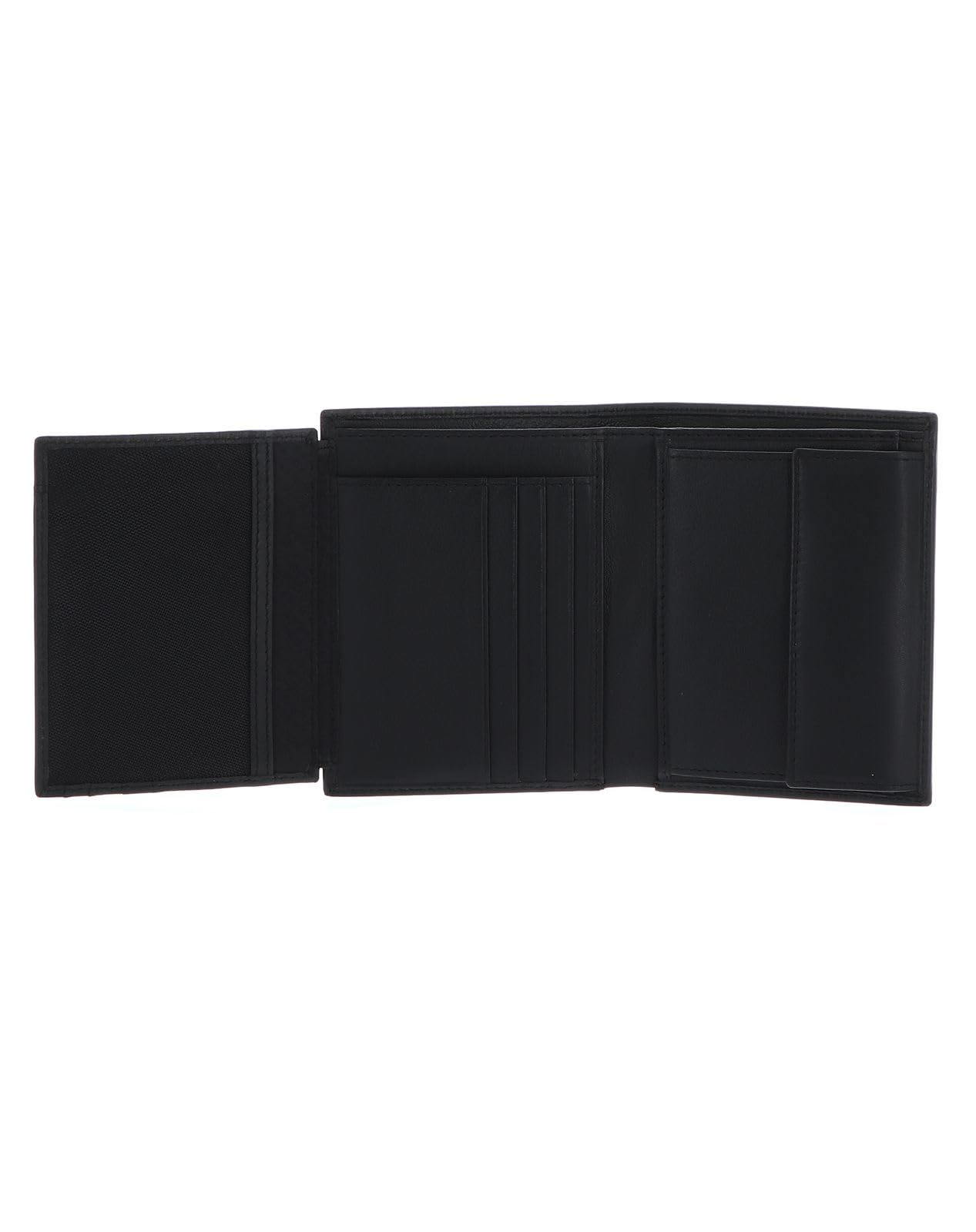 Hugo BOSS Portefeuille classique lisse Noir, Noir , Classique