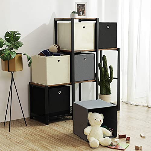 SONGMICS Aufbewahrungsboxen, 6er Set, Stoffboxen, Faltboxen, Würfel – Ansicht 4