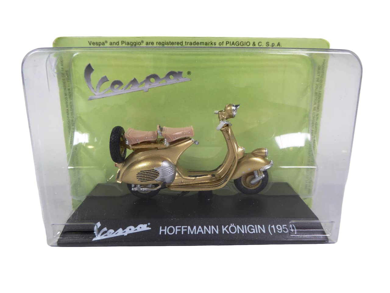 OPO 10 - Collectible miniature scooter 1/18 compatible with Vespa Hoffmann Konigin (1954) - VES116, Gold - Image 2