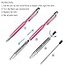 HOSTK 20pcs Bling Stylus Pen Retractable Ballpoint Pen Crystal Diamond Screen Touch Pen Capacitive Pens for Note Tab Office School Stationery Supplies,Writing Instruments(20 Pen-Black Ink)