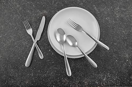 Cambridge Silversmiths Soiree Mirror 30-Piece Flatware Silverware Set, Service For 6, Includes Forks/Spoons/Knives #TOP6