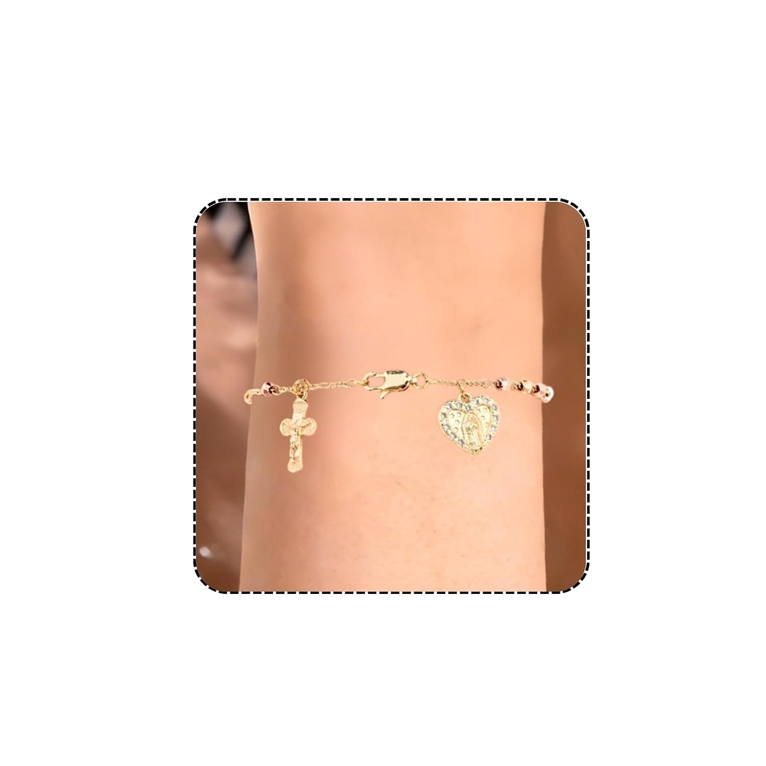 J&H DiaJuvelo Catholic Rosary Bracelet