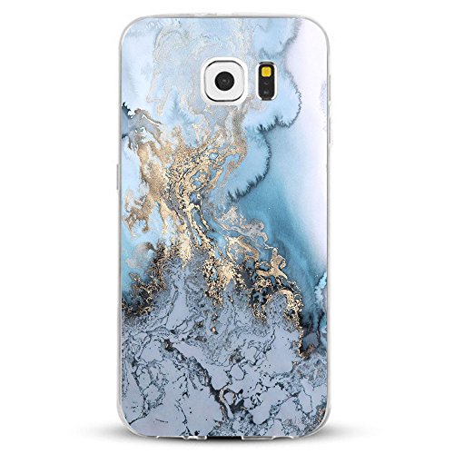 JEPER Funda Galaxy S6/S6 Edge/S6 Edge Plus/S7/S7 Edge Carcasa Silicona Transparent Protector TPU Ultra-Delgado Anti-Arañazos Mármol Case Teléfono Galaxy Funda (Samsung Galaxy S6 Edge Plus, Mármol 16)