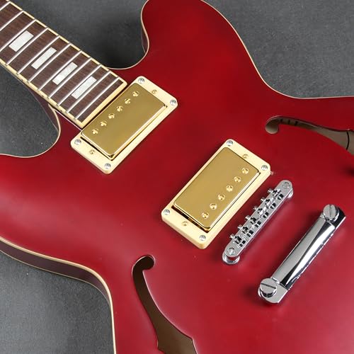 Image of FLEOR Alnico 5 Guitar Humbucker Pickup 4-Wires 7-8K Neck Pickup Golden Fit Gibson Les Paul Guitar Part