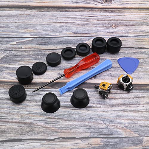 Create idea Set of 15 Joystick Repair Kit Compatible with PS5 DualSense Controllers 3D Analog Joystick Thumb Sticks Thumb Caps Grips with Screwdriver Crowbar - Thumbnail 7