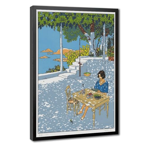 Impression colorée paysage Vittorio Giardino pour salon élégant de 50cm