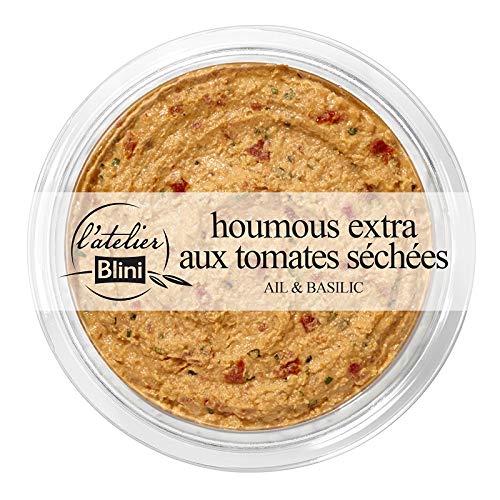 L'Atelier Blini Houmous extra aux tomates séchées ail et basilic - La barquette de 175 g