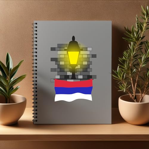 Carnet Republika Srpska Street Lamp Bricks format A5 pour notes lignées pack