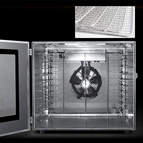 Edelstahl Dörrautomat Dörrgerät, Küchenminis Food Dehydrator mit 6/10 Einlegefächer, 35-90℃, Dehydrator Food Dryer, 12/24h-Timer (10) – Bild 5