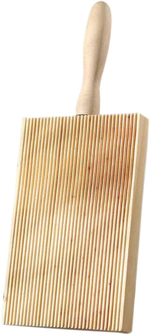 Wooden Pasta Board Gnocchi Board with Ergonomic Handle for Pasta