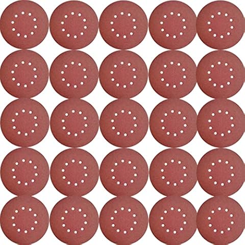 SACKORANGE 50 Pack 9-Inch 10 Hole 120 Grit Hook-and-Loop Drywall Sandpaper - Aluminum Oxide Sanding Disc for 9" Drywall Sander Wood Furniture Finishing … Cover