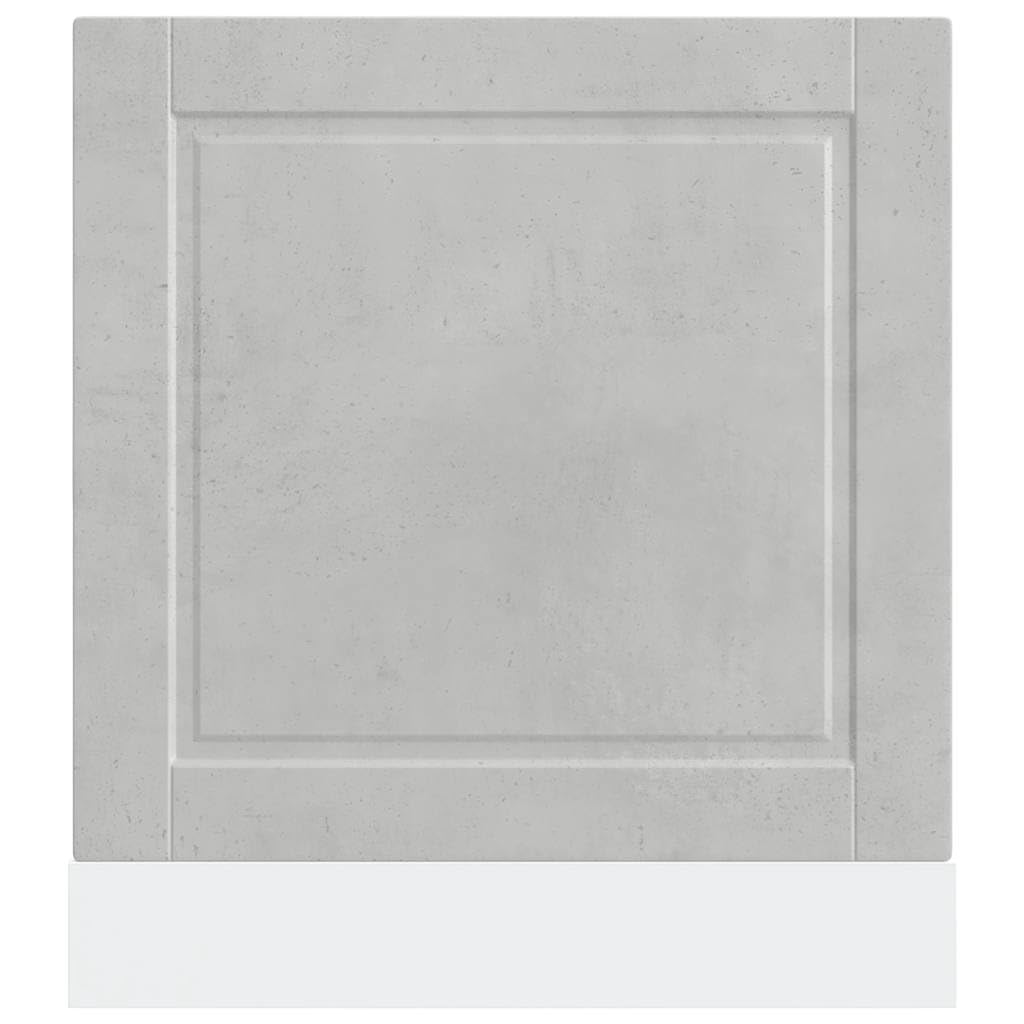 Betonowy panel do zmywarki do naczyń, 60 x 1,5 x 67 cm, z przodu, odporny na wilgoć, do standardowych maszyn do zabudowy 60 cm