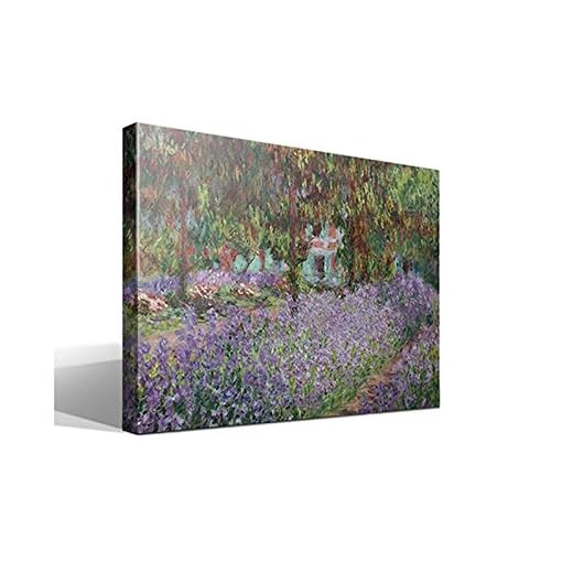 cuadro canvas Lirios en Jardín de Monet de Oscar Claude Monet - 40cm x 55cm