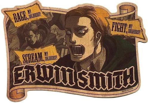 Amazon 進撃の巨人展 Final トラベルステッカー エルヴィン スミス 単品 アニメ 萌えグッズ 通販