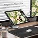 LULULOOK [Upgrade Magnetic Wireless Charging Stand for iPad Pro 12.9 3rd/4th/5th/6th, Foldable Aluminum Alloy Desk Arm Mount with 360° Rotating Base for iPad Air 13