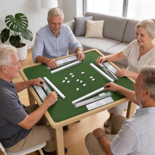 Soportes para Mahjong con Pushers y Bolsa, Set de 4 miniatura 4