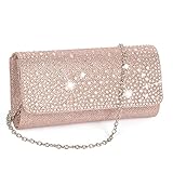 3-in-1 STIL: Clutch Tasche/Handtasche/Schulterkettentasche. Diese glitzernde Clutch Tasche kann nicht nur in den Händen getragen werden, sondern auch mit der abnehmbaren Kette über die Schulter gehängt werden.