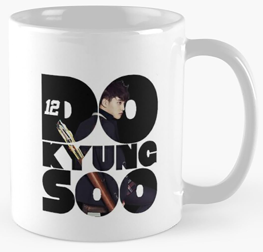 EXO Coffee Mug 엑소 Xiumin, Suho, Lay, Baekhyun, Chen, Chanyeol, D.O., Kai, Sehun For EXO-L Fandom, Kpop Fans & Best Gift - 11Oz Mug - Doh Kyung-soo - Full Name