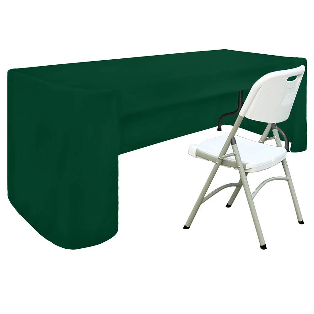 Black Rectangle Tablecloth - 6ft, Washable Polyester -13