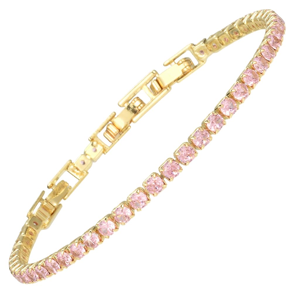 RIZILIA Not-Your-Basic Minimalist to Statement CZ Tennis Bracelet for Women