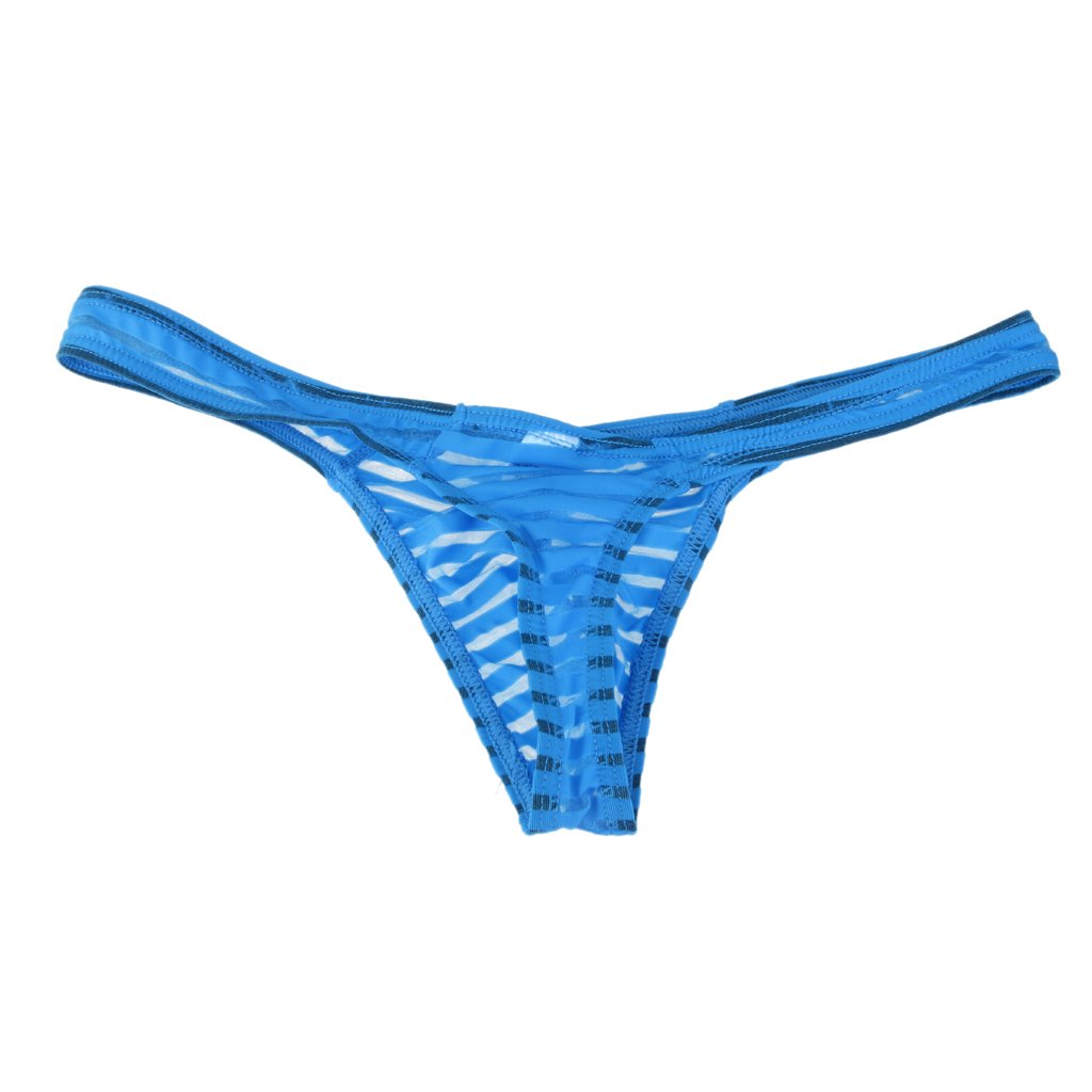 Men's Sheer Mesh G-String Underwear Thong T-Back Briefs Pouch L Blue | Clothing Shoes & Accessories | Mens Clothing | Underwear | 1 x G-String-image-24