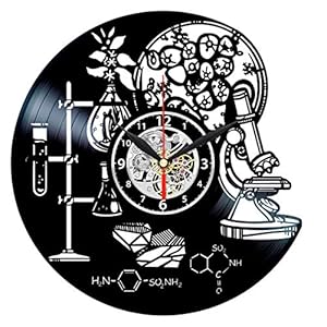 Science Clock Vinyl Record – Chemistry Decor – Chemical Wall Art – Biology Gifts