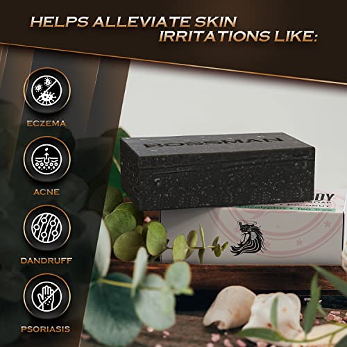 Bossman Men’s Bar Soap 4-In-1 – Natural Organic Beard Wash, Shampoo, Body Wash, Shaving And Bath Soap - Essential Beard Care (4Oz), Scent- Eucalyptus And Tea Tree (1) #TOP6