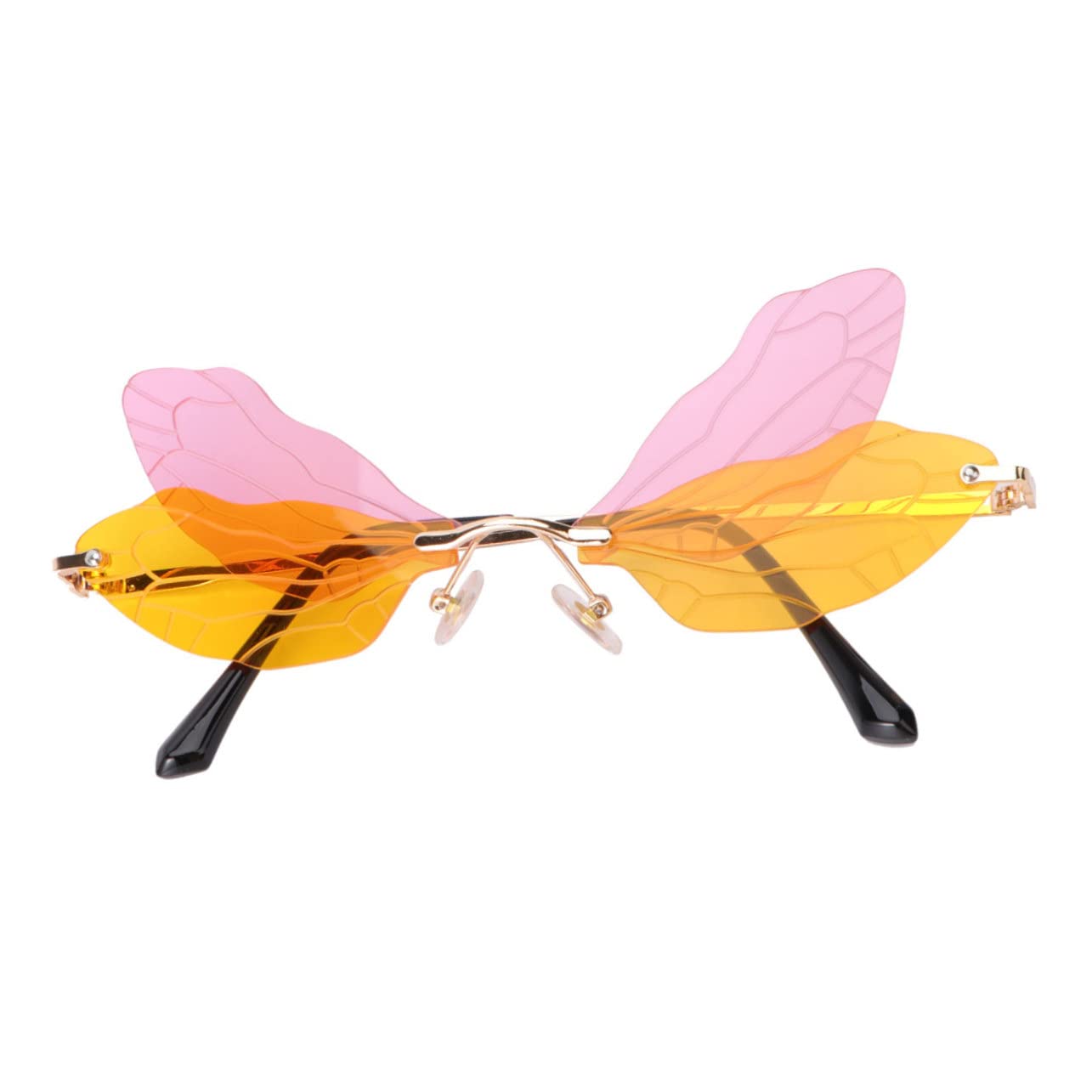 Holibanna Unique Dragonfly Wings Glasses Fashionable Photo Props Lightweight Party Glasses for Holiday