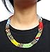 African Zulu beaded short necklace – Multicolour with light blue - Gift for her