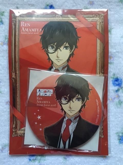 ペルソナ5 P5 楽天コレクション 缶バッジ 主人公＆東郷一二三 ペルソナ 